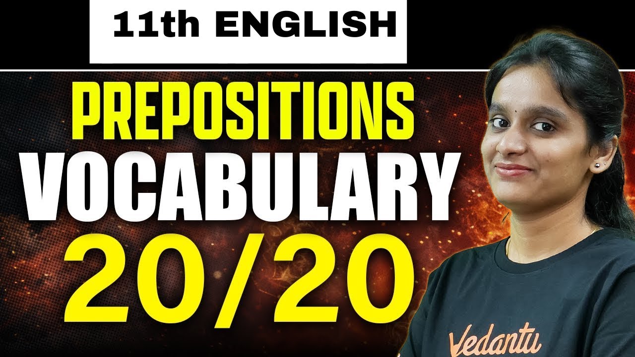 11th 12th English | Prepositions - Vocabulary | Public Exam 2026 | Asha Ma'am