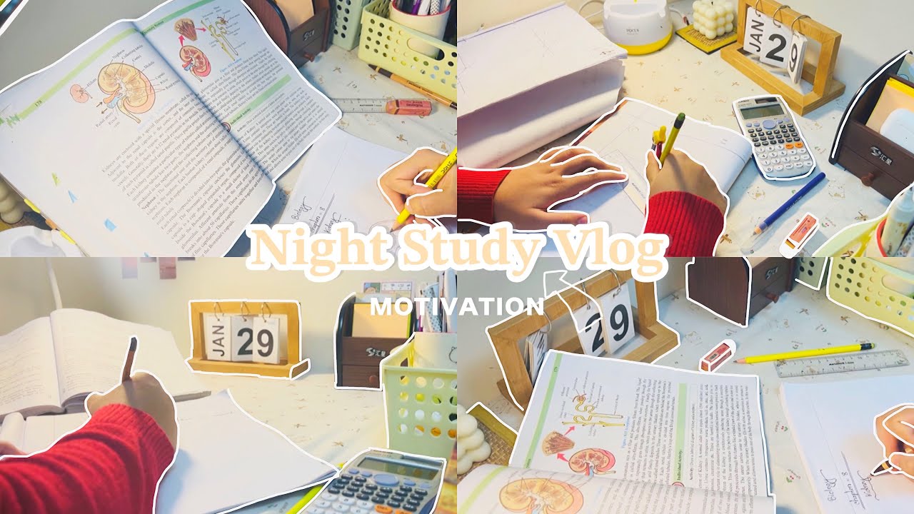 Night Study Vlog📒 | Productive and  *Motivational*🌷| Study Vlog Bangladesh 🇧🇩