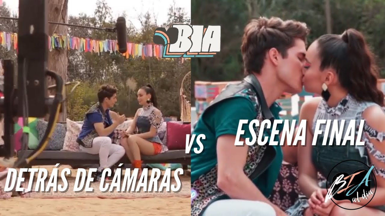 DETRÁS DE CÁMARAS VS ESCENA FINAL DE BIA