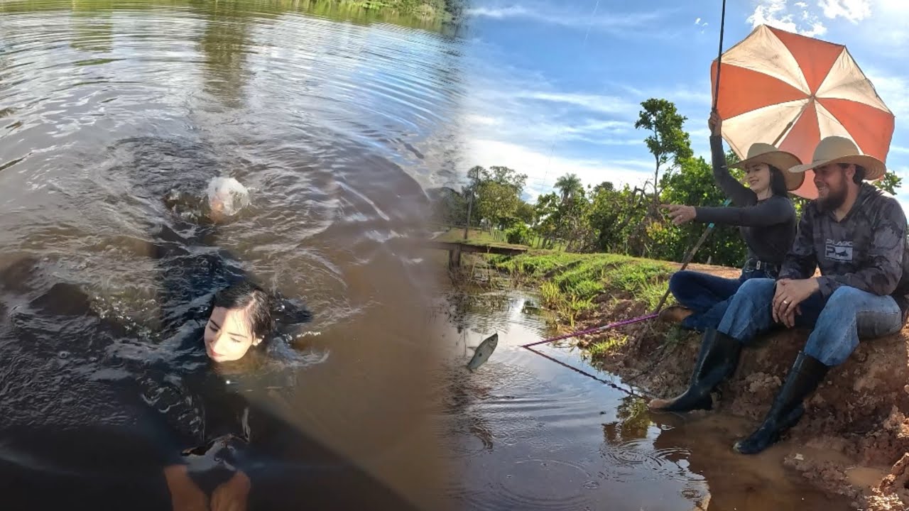 HOJE PESCAMOS NO BARRANCO! RENDEU MUITO PEIXES 🔥