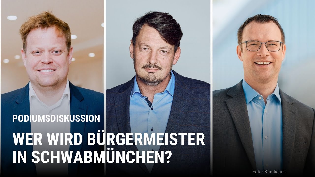 Schwabmünchen: Wer überzeugt als Bürgermeisterkandidat? Die Podiumsdiskussion im Livestream