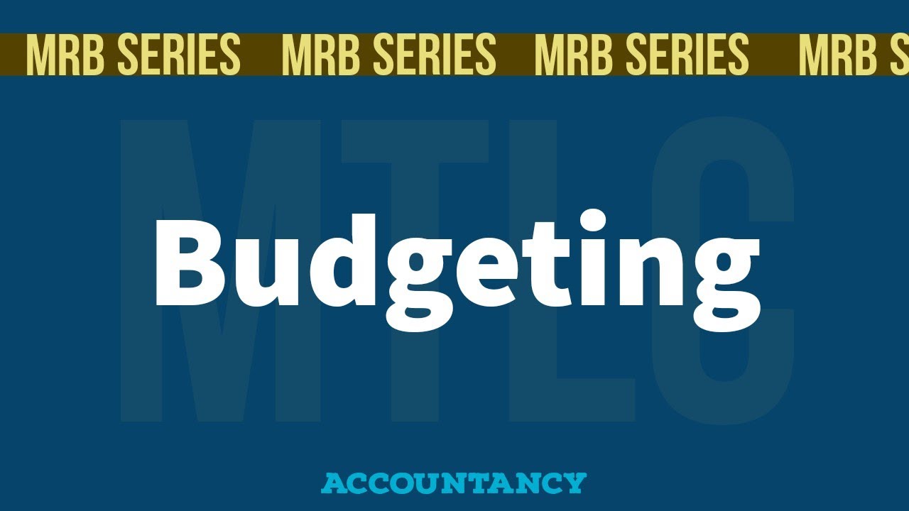 Budgeting || MRB Pharmacist Exam|| DSBM || Accountancy