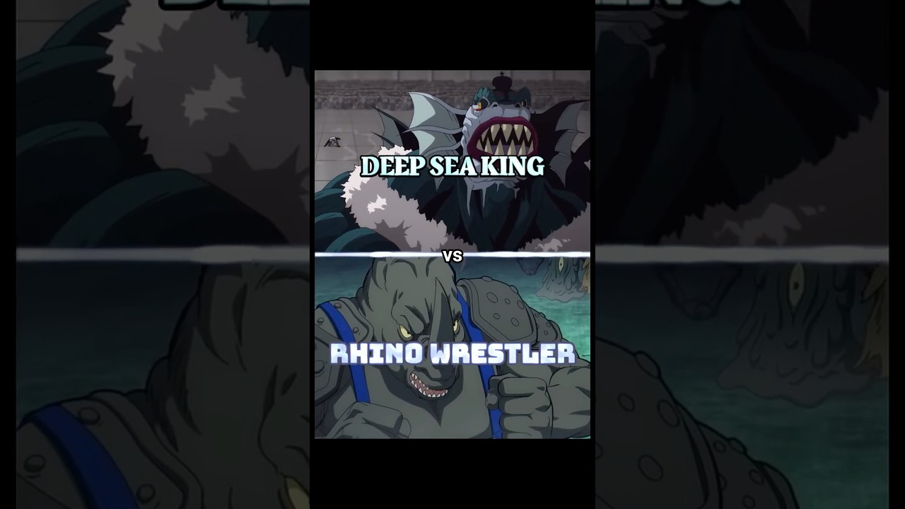 Deep Sea King vs Rhino Wrestler edit #anime #manga #opm #onepunchman #edit #vsedit #saitama #garou