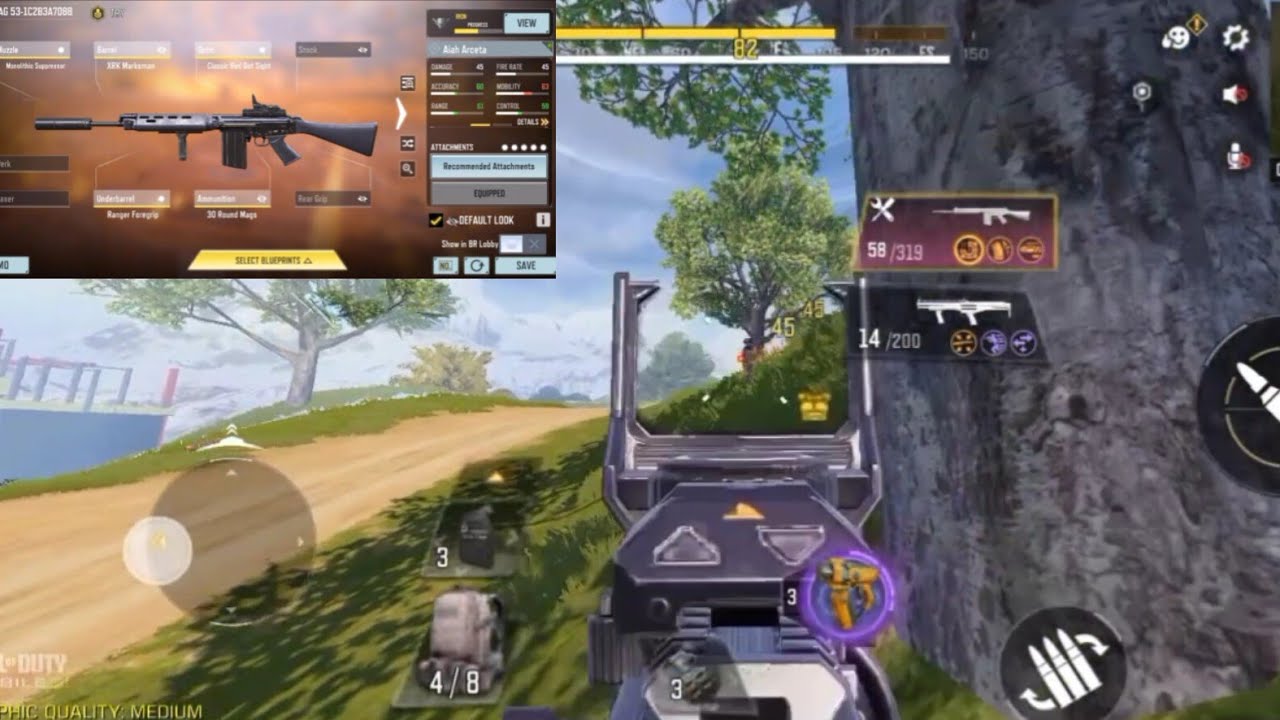 Aiah has 0 Recoil in Long Range and HIGH DAMAGE | Best LAG 53 Gunsmith - CODM BR