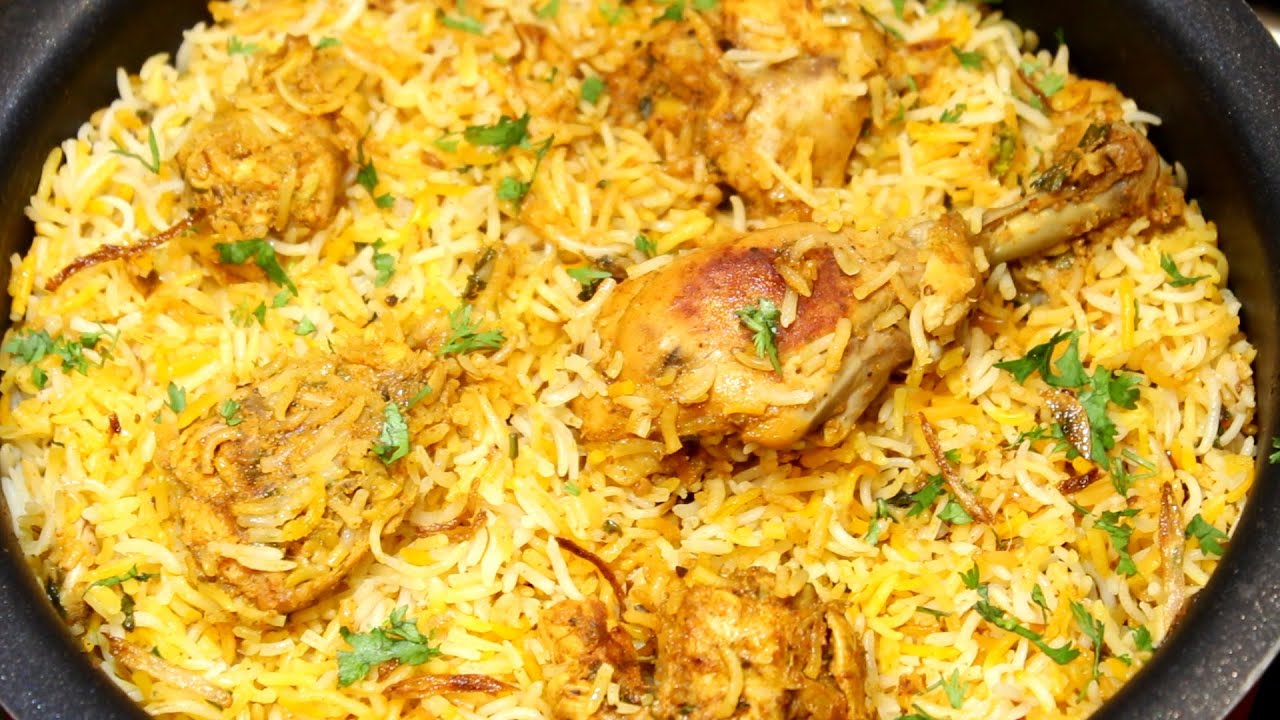 Chicken Dum Biryani -Hyderabadi Chicken Biryani Recipe in Telugu