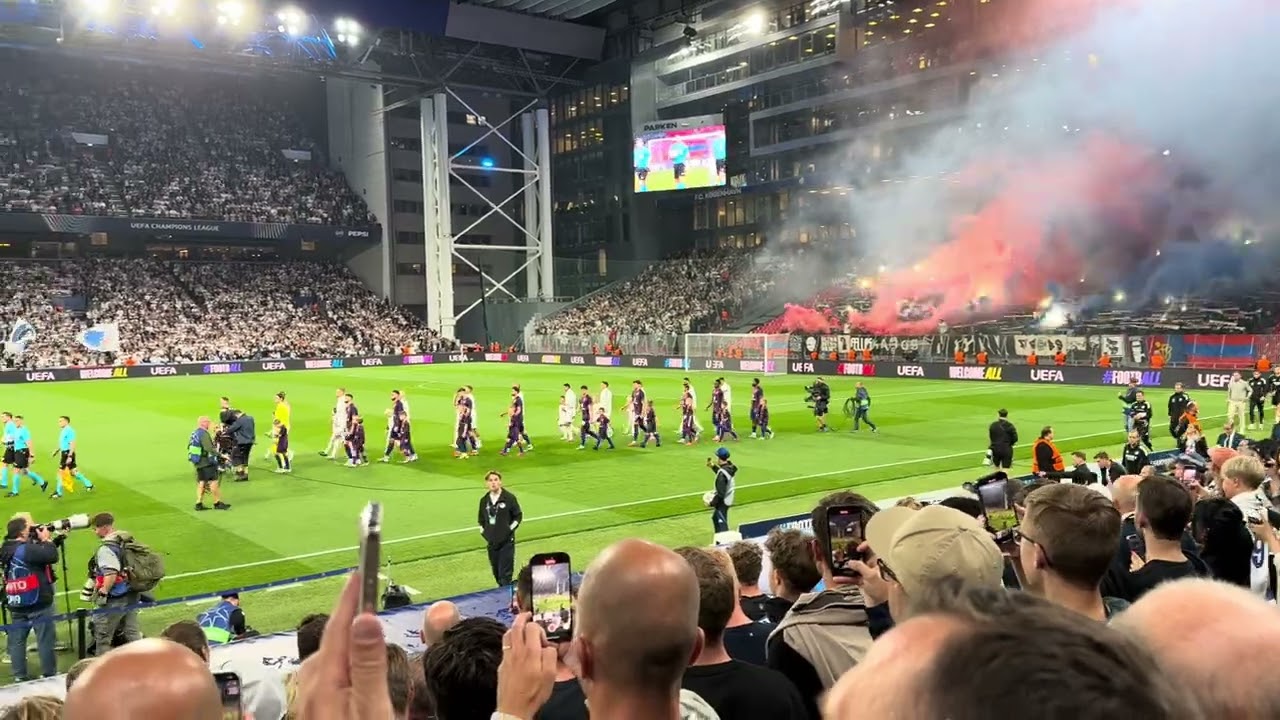 FC COPENHAGEN VS FC BASEL TEAMS TAKING THE FIELD #fromirelandandbeyond 