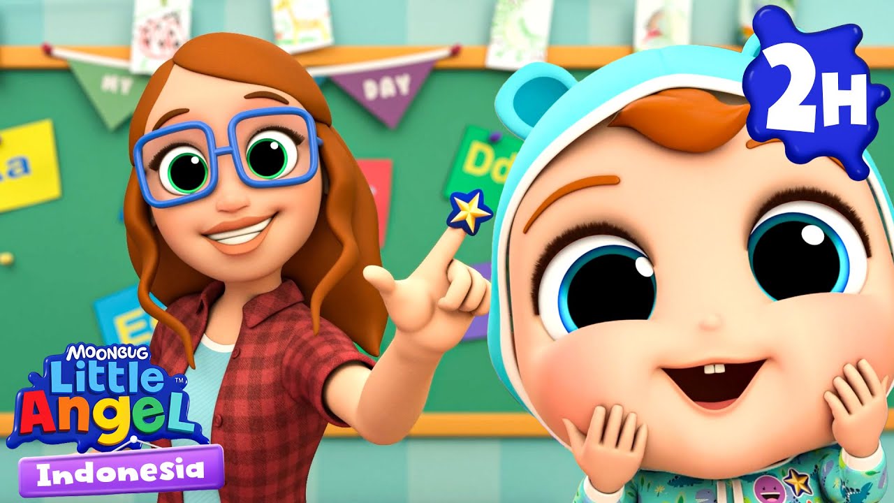 Yuk Kita Bermain di Sekolah! | Little Angel Bahasa Indonesia | Kartun dan Lagu Anak