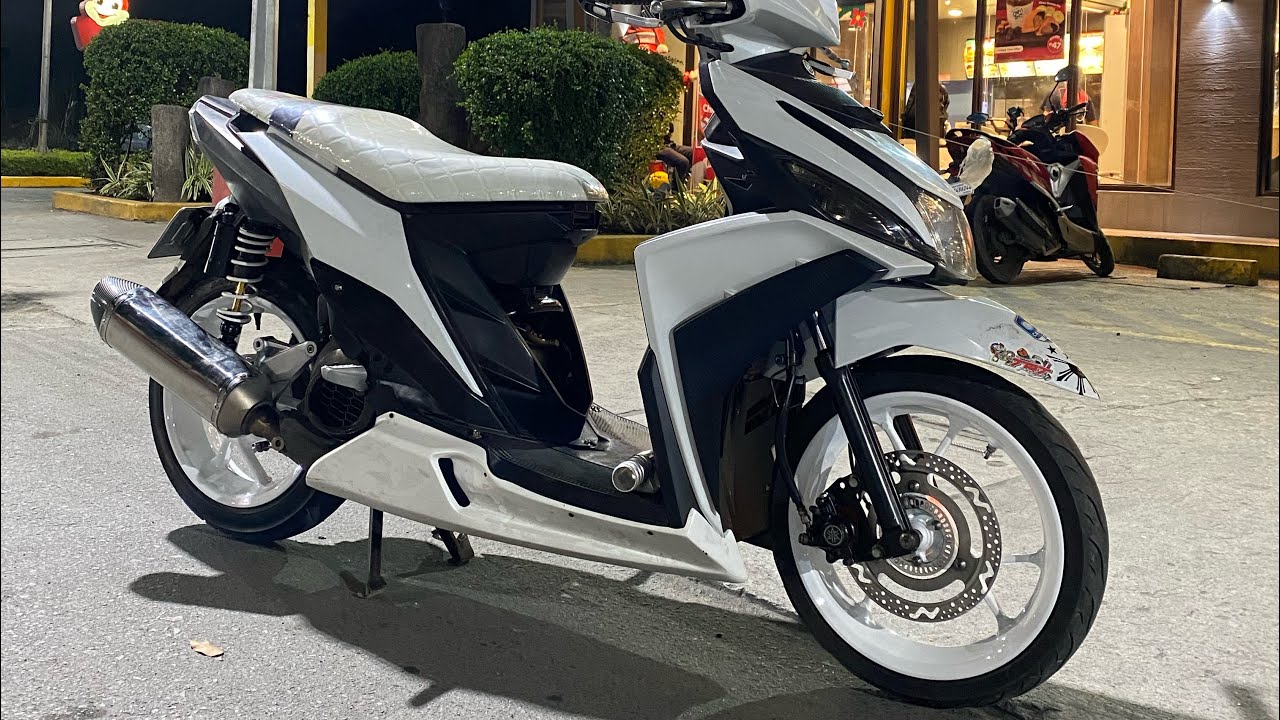 Mio i 125 swing arm & dualshock conversion full video