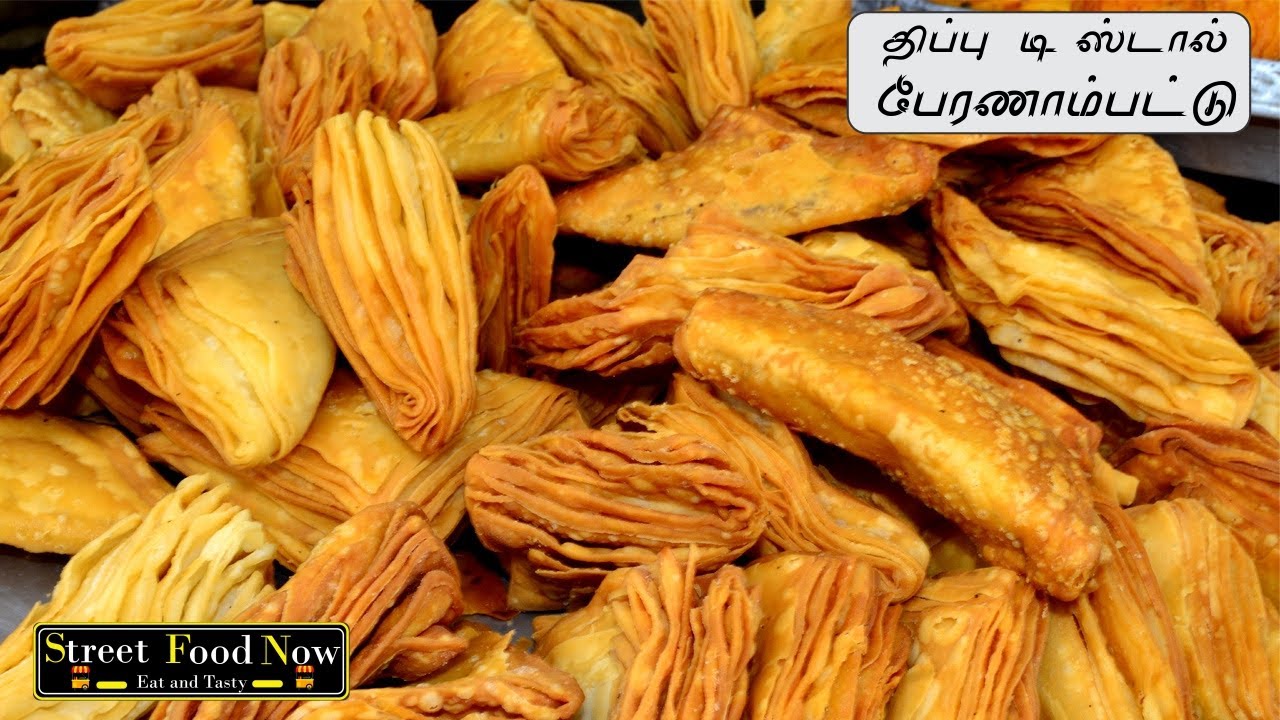 🥟 South Tea Kadai Samosa at Famous Tea Shop in Pernambut ☕: Must-Try Snack! 🔥🤤 - STREET FOOD