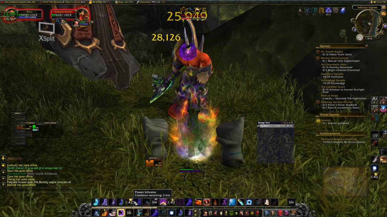 Felwort Herbalism World Quest Legion