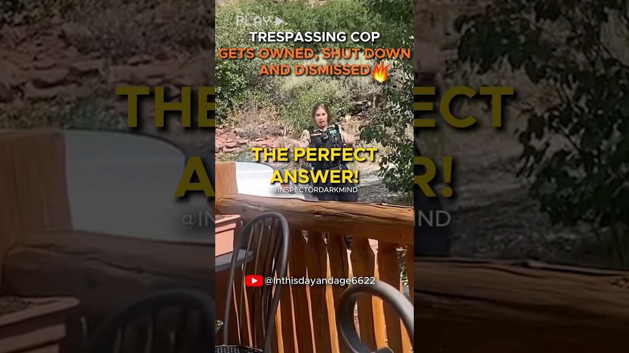 'I Don't Answer Questions.' Cop Owned, Schooled and Dismissed When Trespassing on Private Property