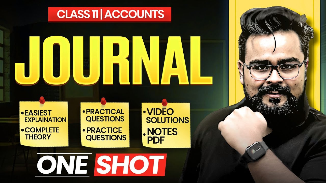 Journal Entry Class 11 ONE SHOT Accounts | Gaurav Jain