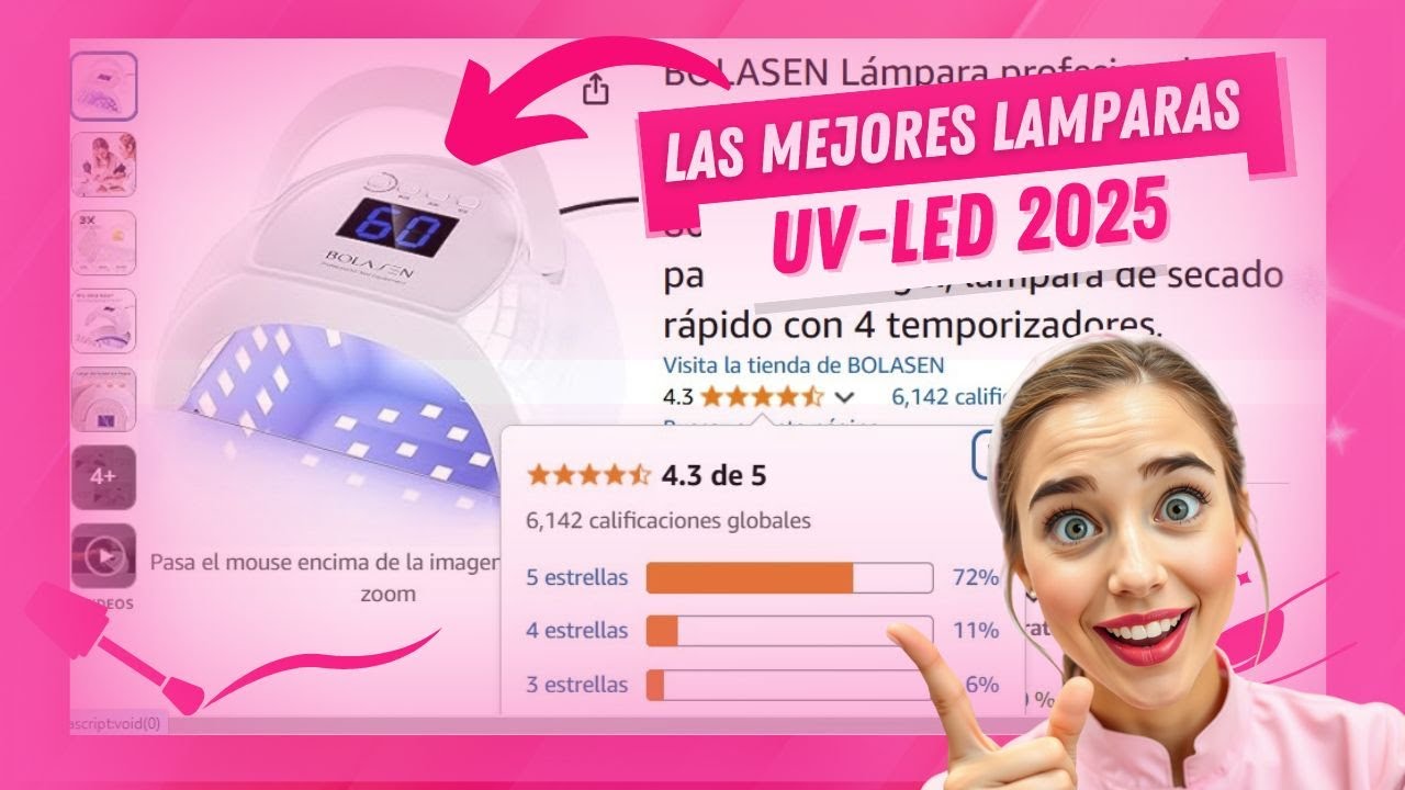 💅Las 5 Mejores Lamparas UV LED para Uñas de Amazon 2025 | Calidad y Precio