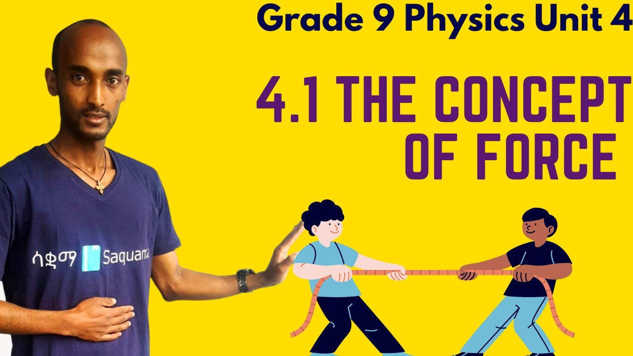 Grade 9 Physics Unit 4:  4.1 The Concept of Force Saquama| ሳቋማ