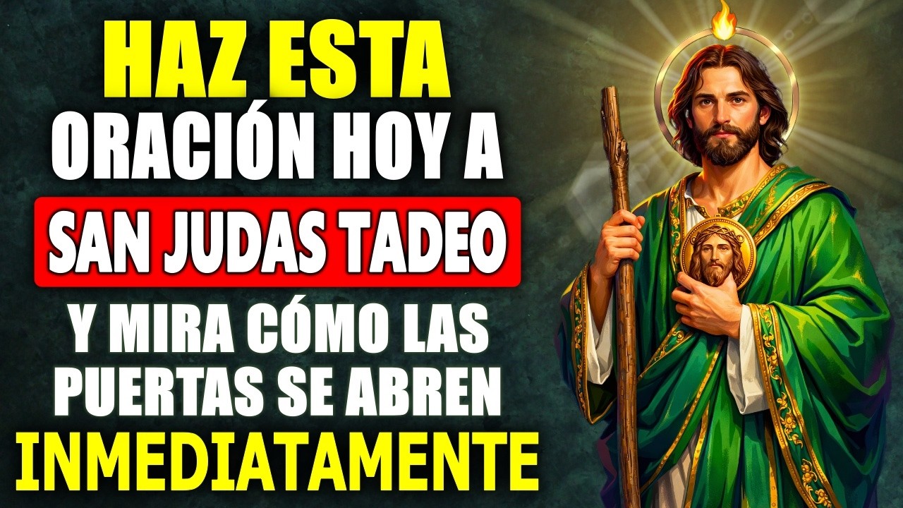 🔑 San Judas Tadeo ABRE LAS PUERTAS que el mundo cerró para ti (HAZLA AHORA)