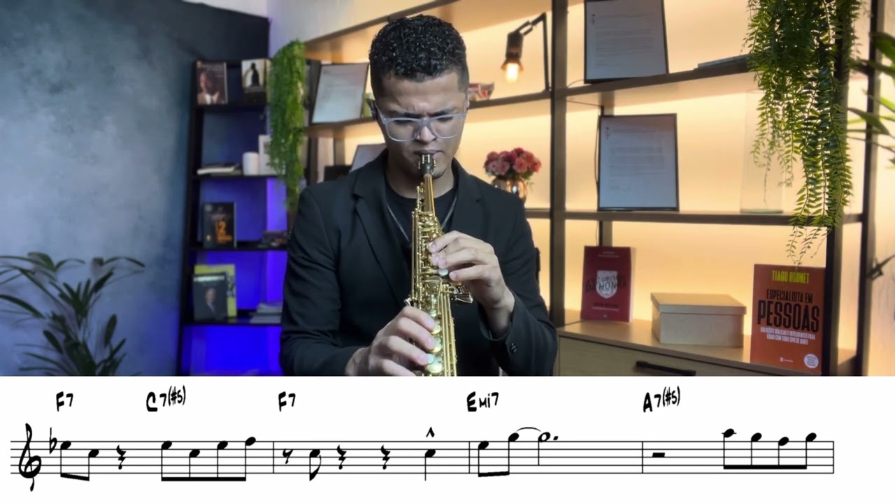 COMO INICIAR NO JAZZ | SAX SOPRANO PARTITURA Bb |BLUES 1 | BOB MINTZER