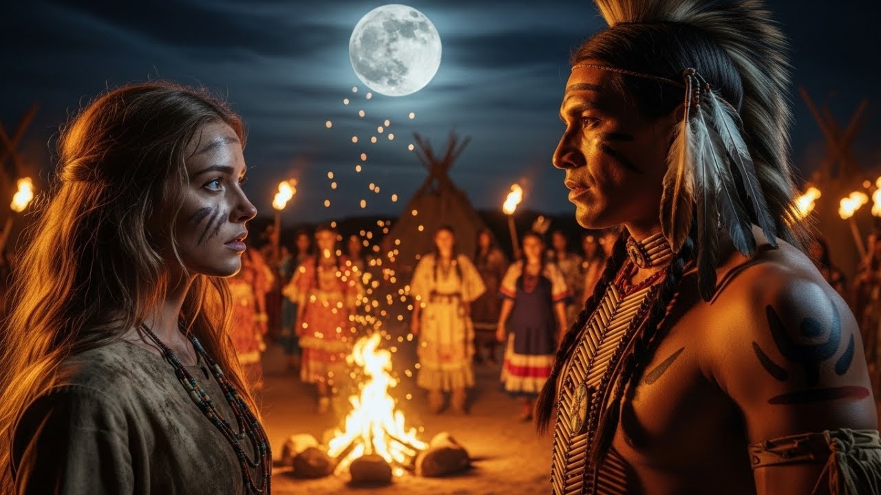 100 girls compete for the Comanche King's hand at the Moon Dance—but he wants the white captive maid