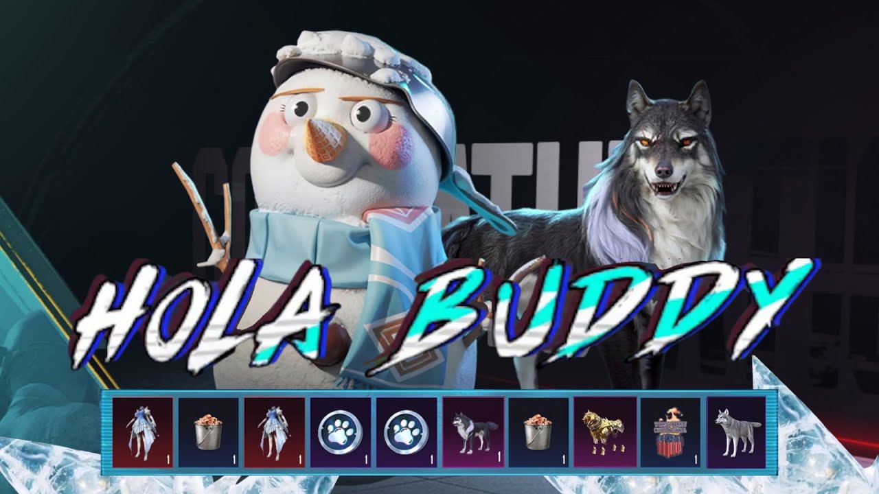 HOKI PARAH⁉️🙀 GACHA HOLA BUDDY SNOWRASCAL & ARTIC WOLF‼️🥳 CUMAN 2.710 UC AJ GUYS‼️😁 PUBG MOBILE