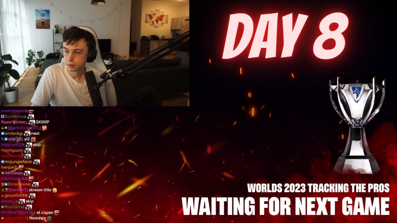 Caedrel tracking pro WORLDS 2023 KOREA SEVER FULL VODS DAY 8