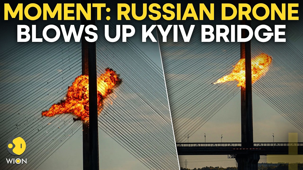 Russia-Ukraine War: Russian Drone Attack Hits Bridge In Kyiv, Blast Caught On Camera | Originals