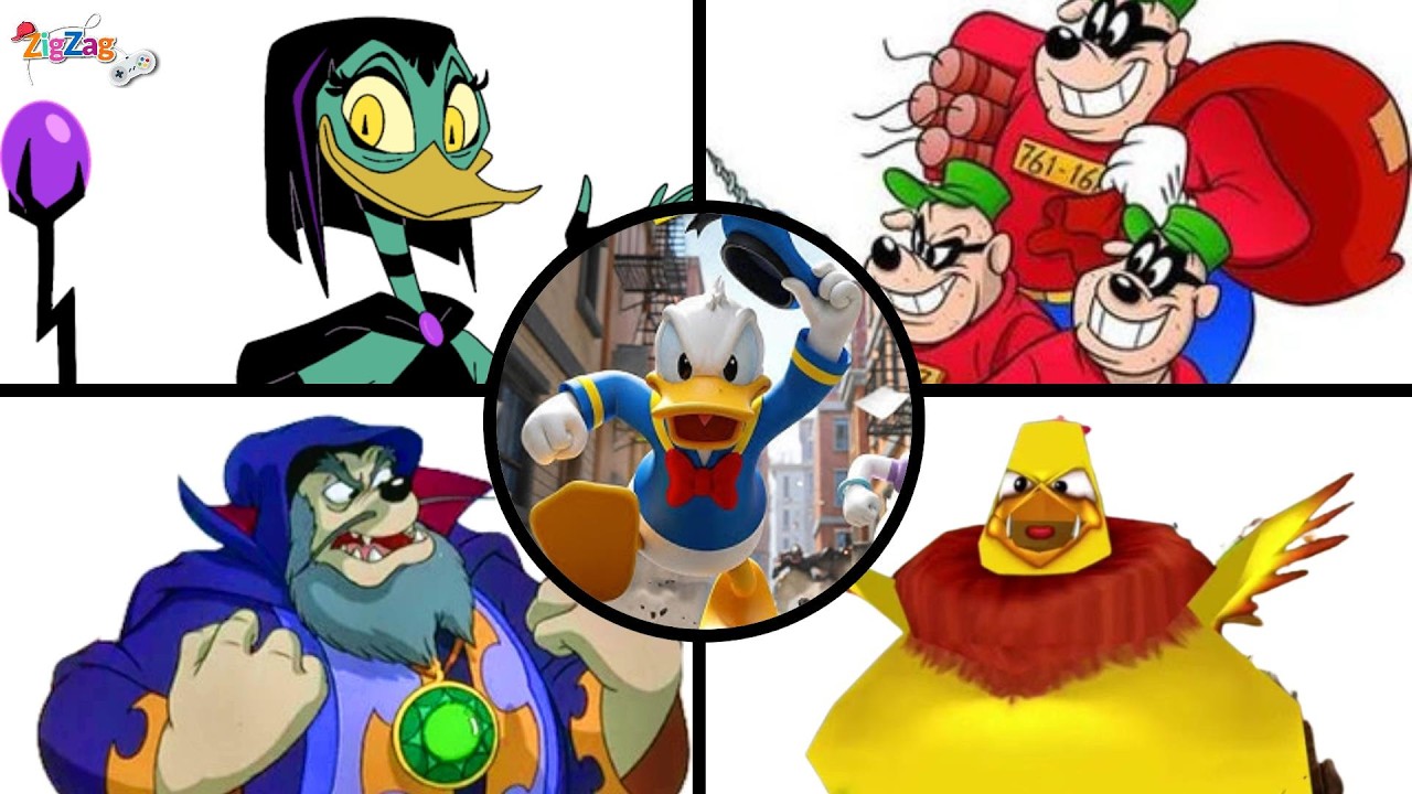 Pato Donald | Quack Attack! | ALL BOSSES | Donald Duck | @ZigZagGamerPT