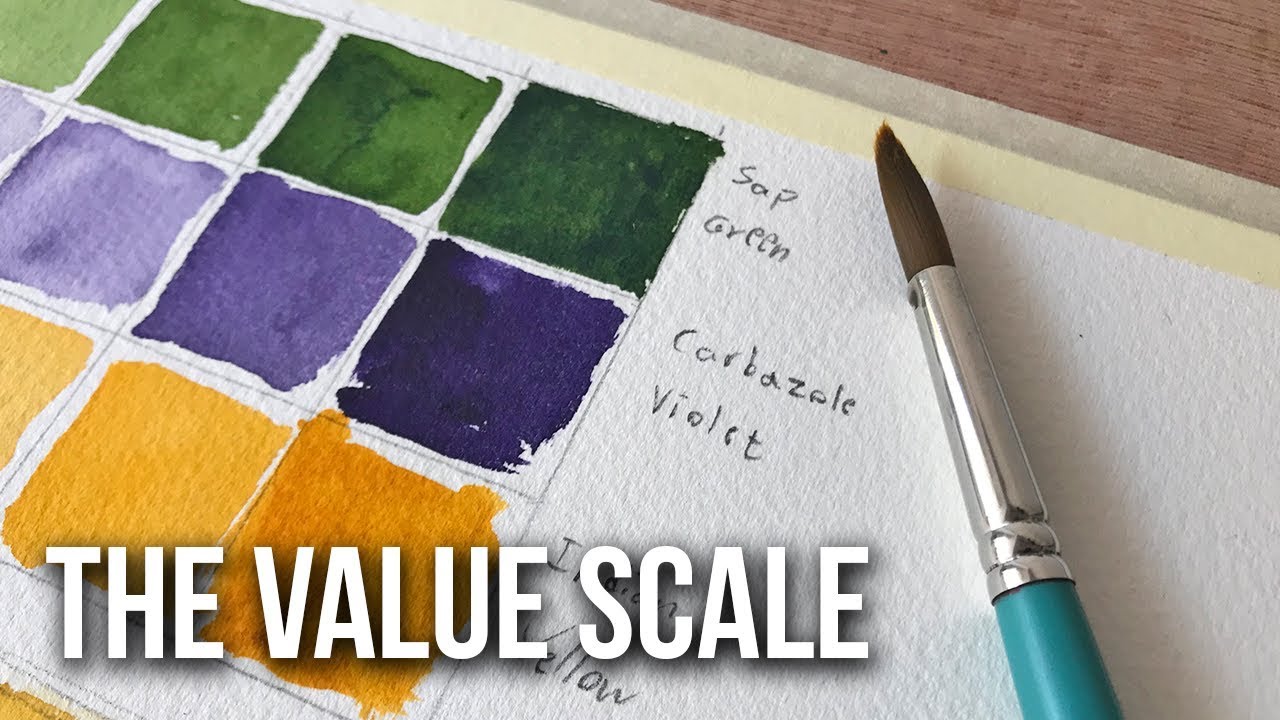 Quick Exercise to Improve Your Watercolor Skills | The Value Scale
