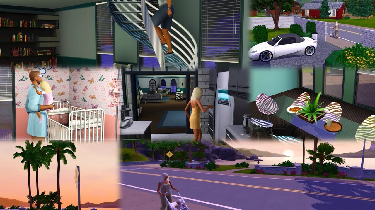 First Day in Sunset Valley 🌅Just moved in 📦Exploring their new home 🏡Beach walk🌊Peaceful night ✨