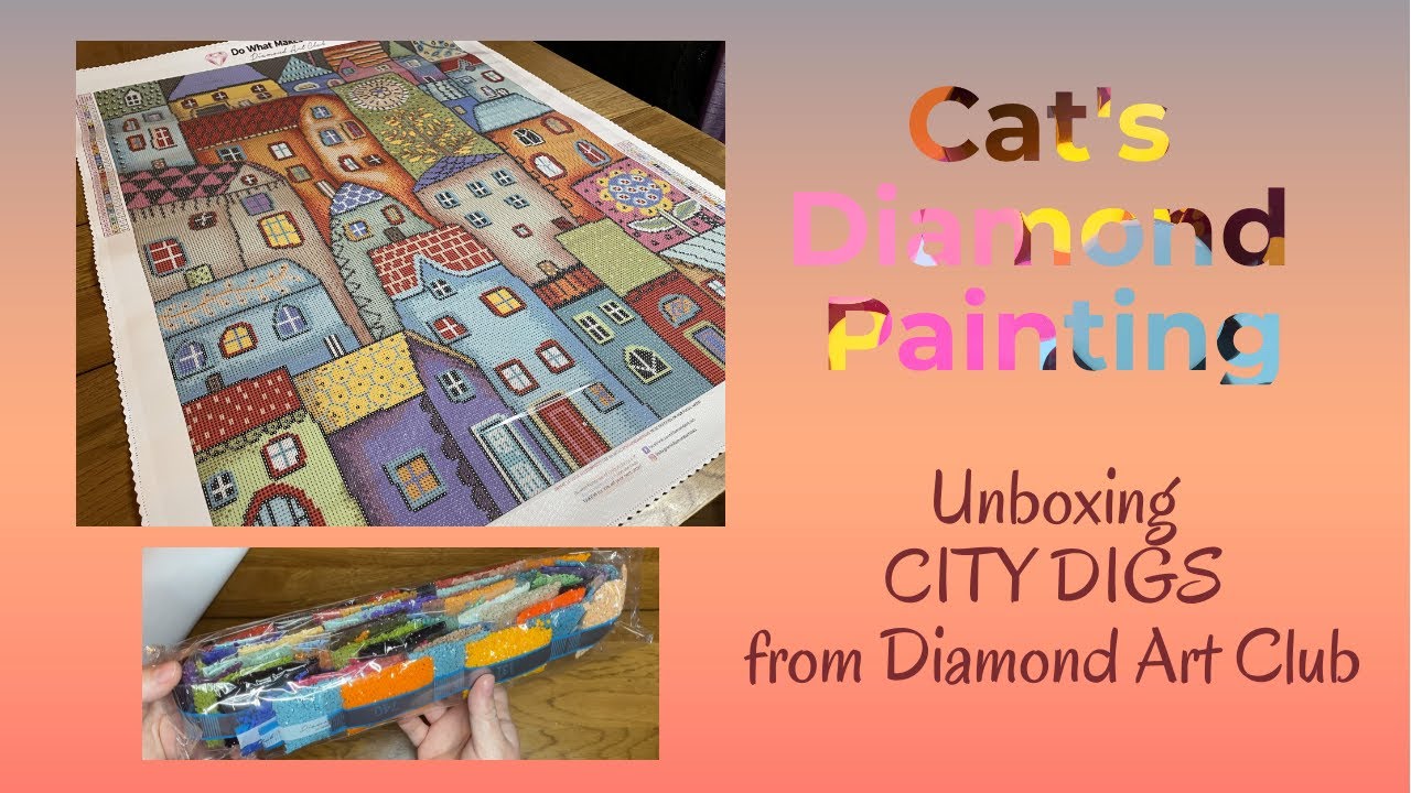Unboxing City Digs | Diamond Painting From Diamond Art Club | Art By Karla Gerard | It's Beautiful!!