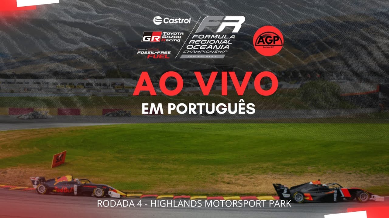 Fórmula Regional Oceania AO VIVO! | Corrida 1 | Highlands Motorsport Park | CTFROT 4° Etapa (PT-BR)