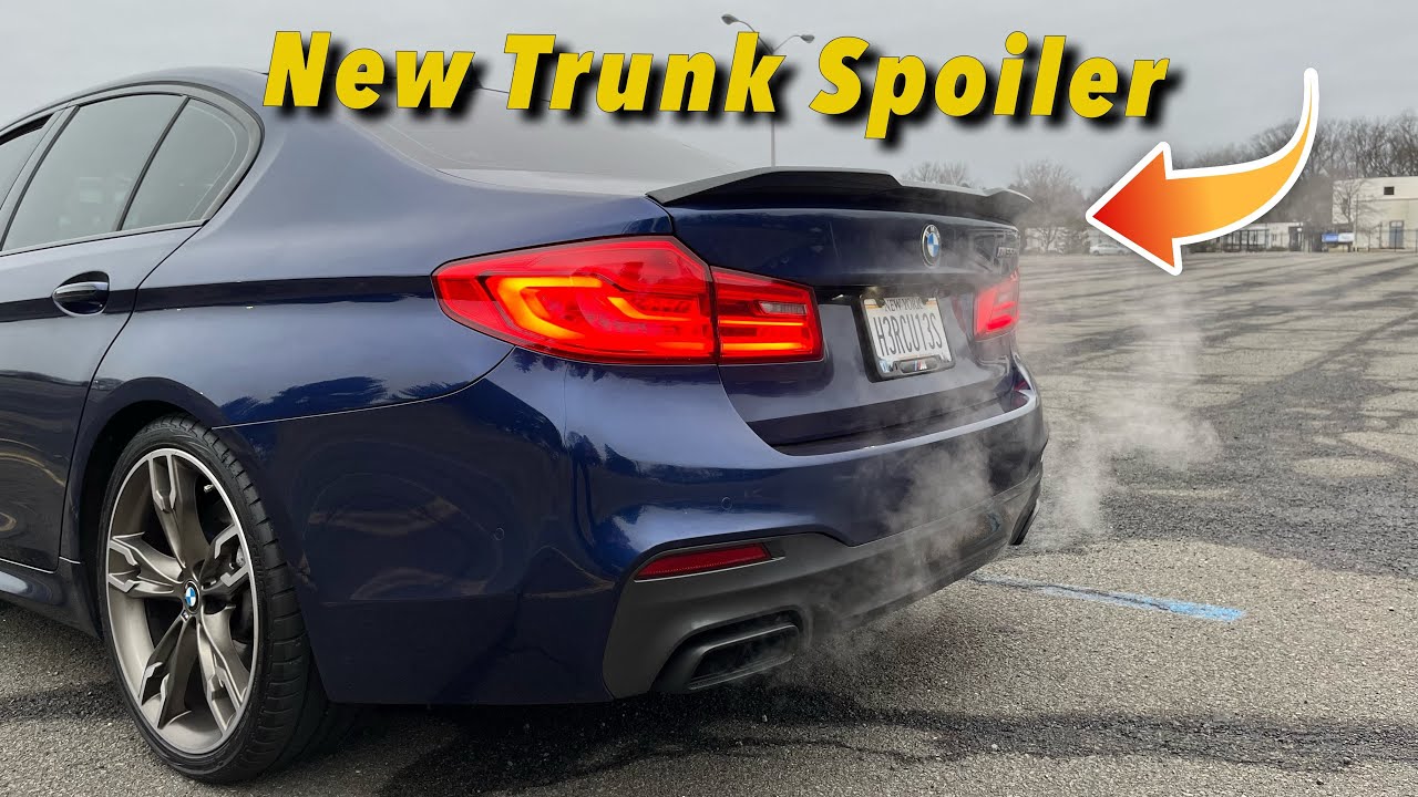M550i GETS A CARBON FIBER SPOILER
