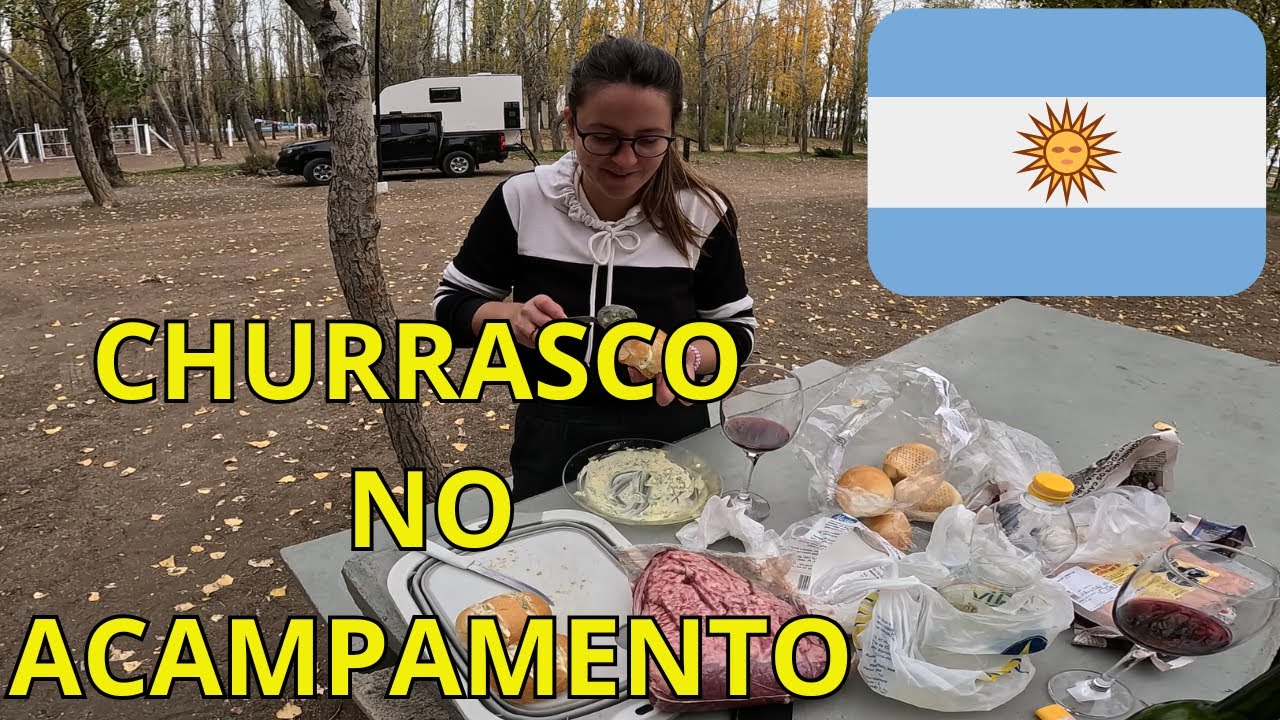 ROTINA EM UM CAMPING GRÁTIS NA ARGENTINA, COM DIEREITO A CHURRASCO