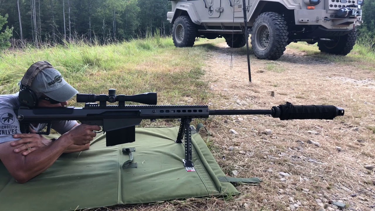 Barrett M107 A1 with suppressor and QDL