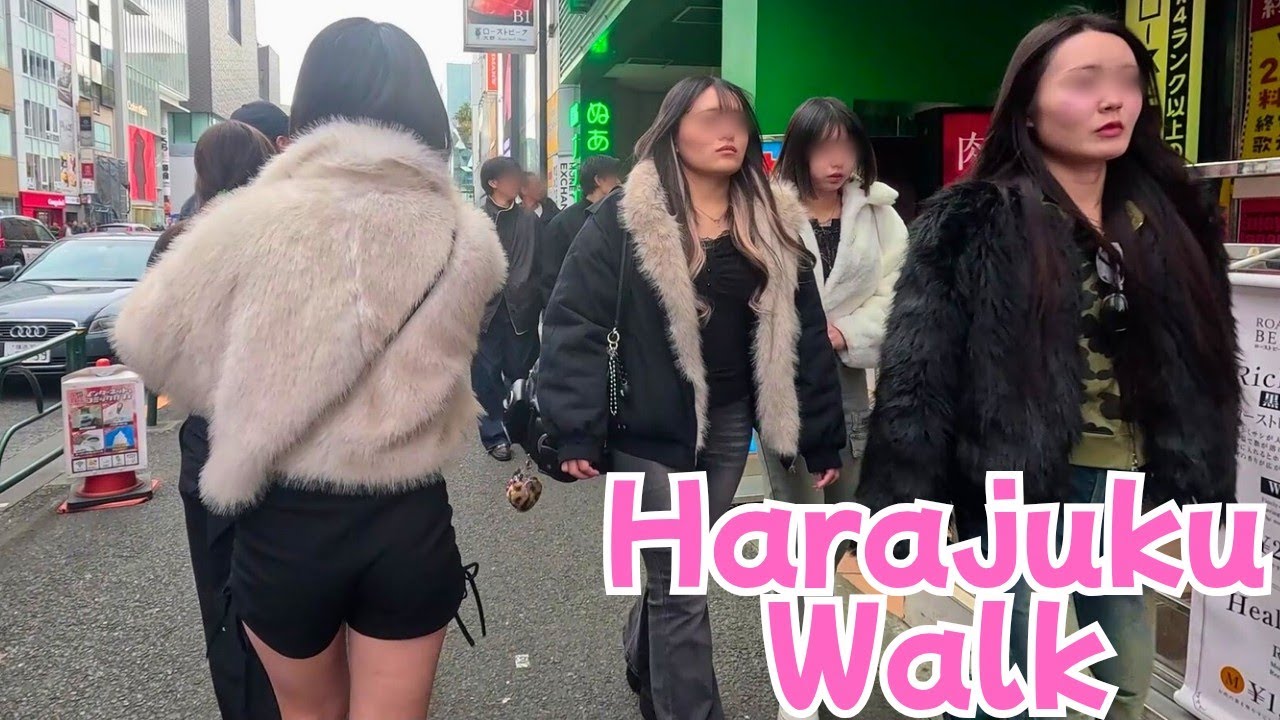 【Harajuku】Winter Walk Through the Crowd｜35 Minutes in Tokyo【4K】