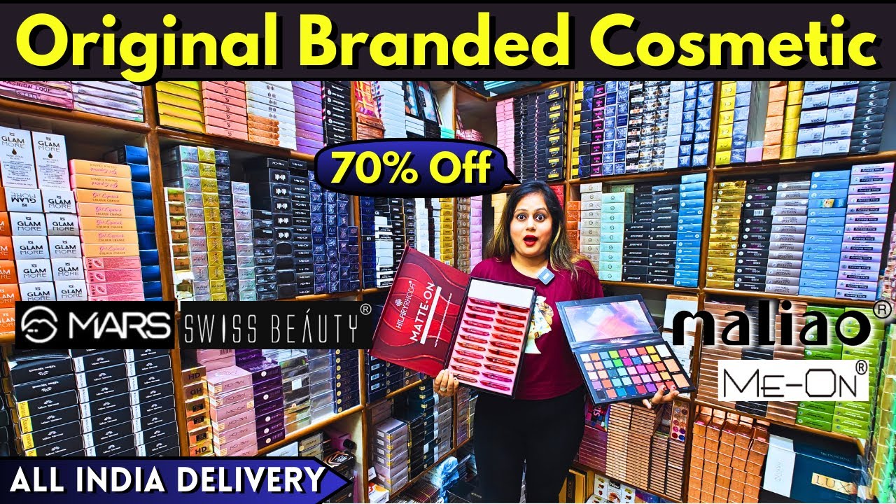 Original Branded Cosmetic Wholesale Market in Delhi Sadar Bazar Market #cosmetics #sadarbazar