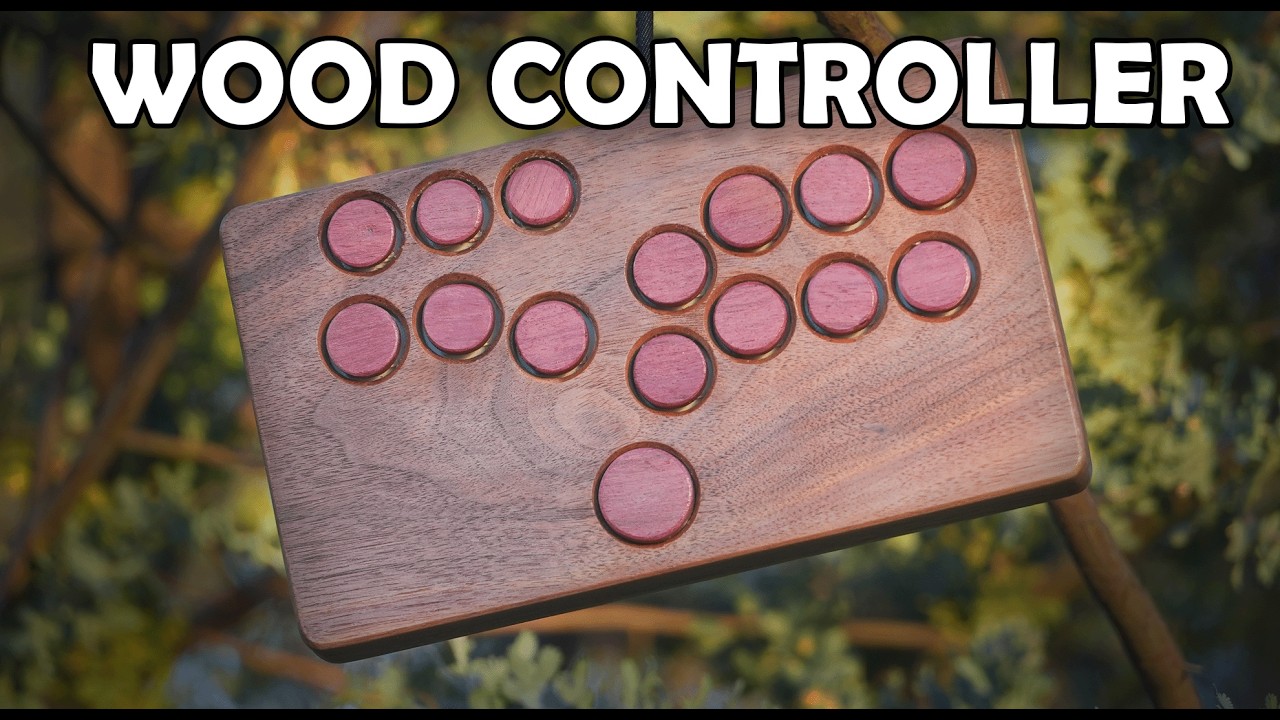 I Built a Leverless Controller Out of Wood (It Actually Works)