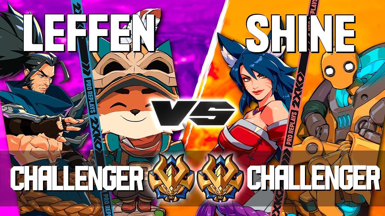 2XKO ▰ LEFFEN (Teemo-Yasuo) vs SHINE (Ahri-Blitzcrank) ▰ 2XKO Pro level replays