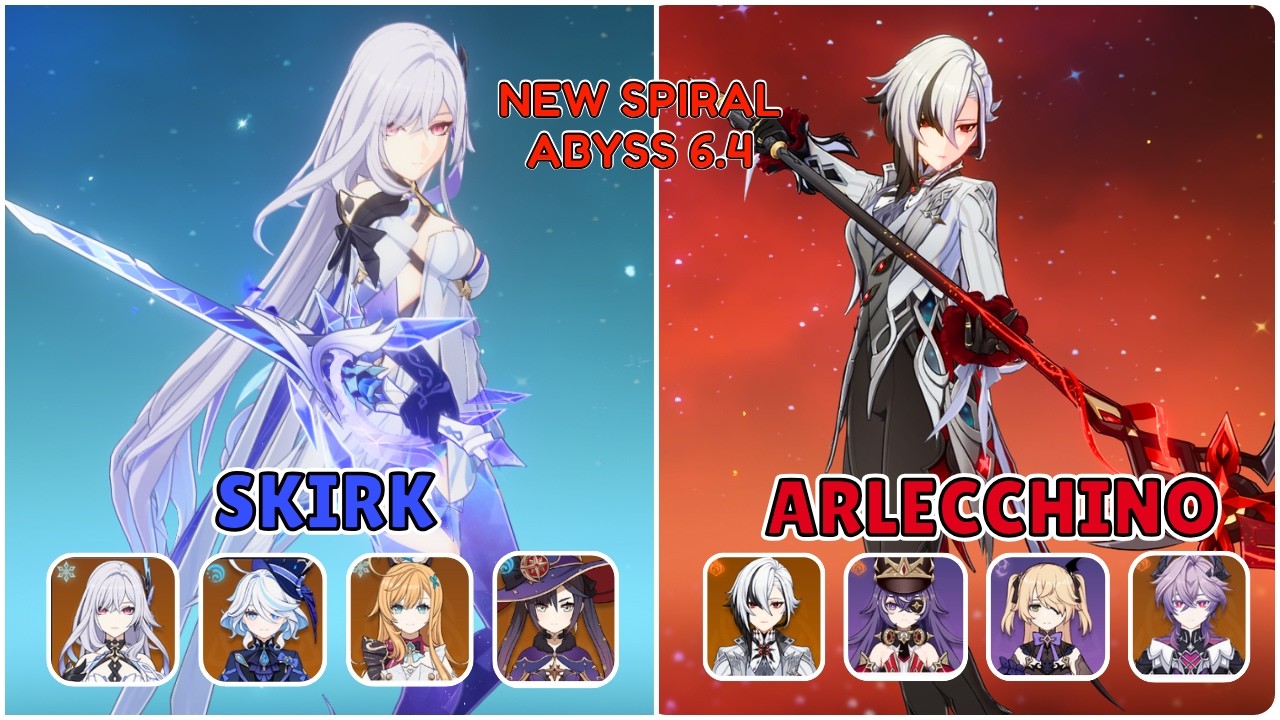 Skirk Freeze & Arlecchino Overload | NEW Spiral Abyss 6.4 | GENSHIN IMPACT