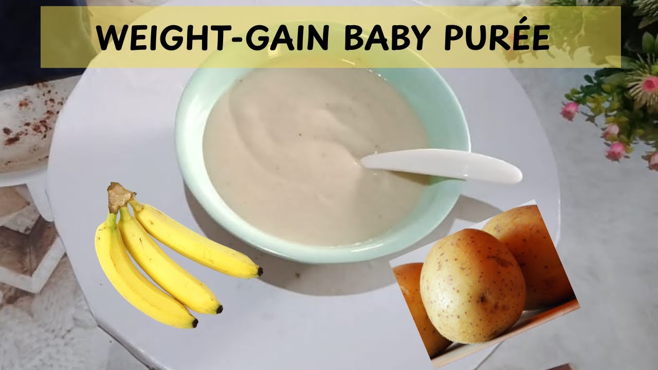 BEST BABY FOOD FOR WEIGHT-GAIN // starting baby solids // just 3 ingredients #babyfood 