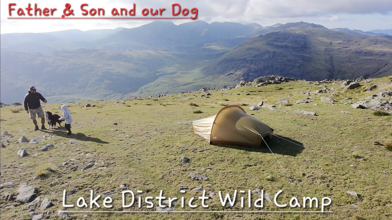 Lake District Wild Camp, Father & Son + our Dog ft. Fjallraven Abisko Lite 1.