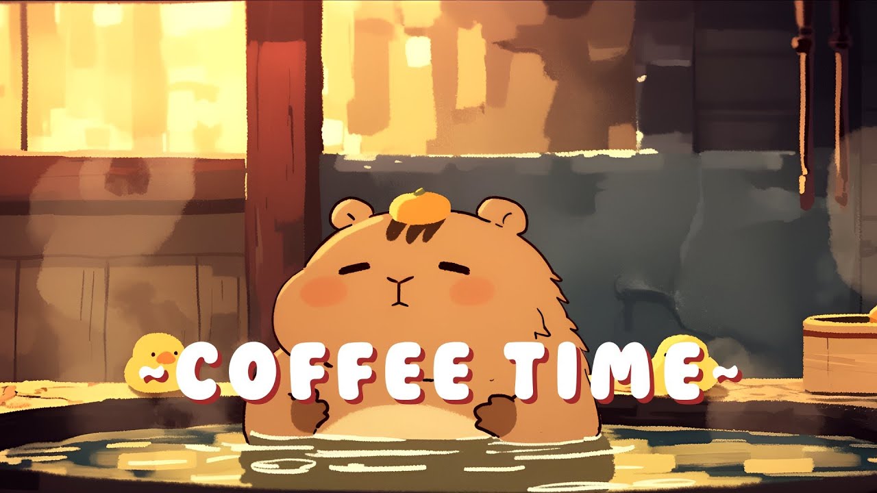 [1 Hour] Capybara Beats Radio - Study & Chill Music Mix ~ Peaceful Moments ~ 🦫 📝