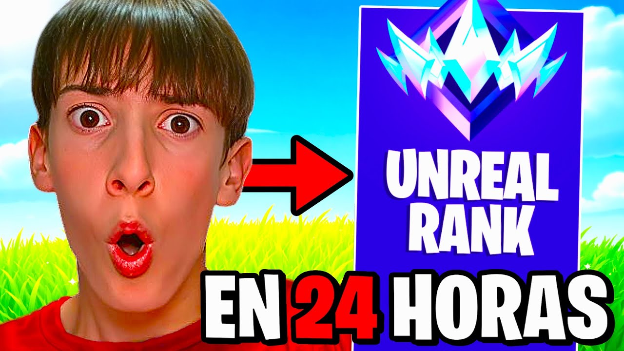 CONSEGUÍ SER UNREAL EN 24 HORAS EN FORTNITE!