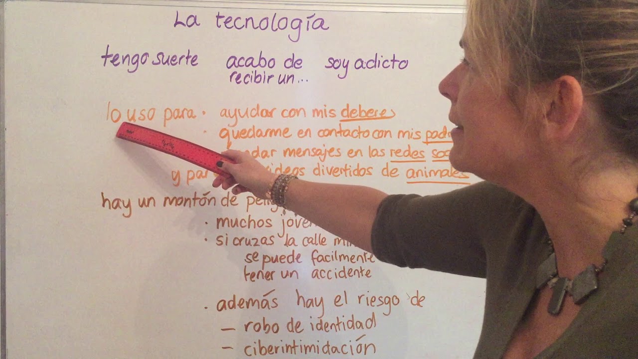 Spanish GCSE oral - technology