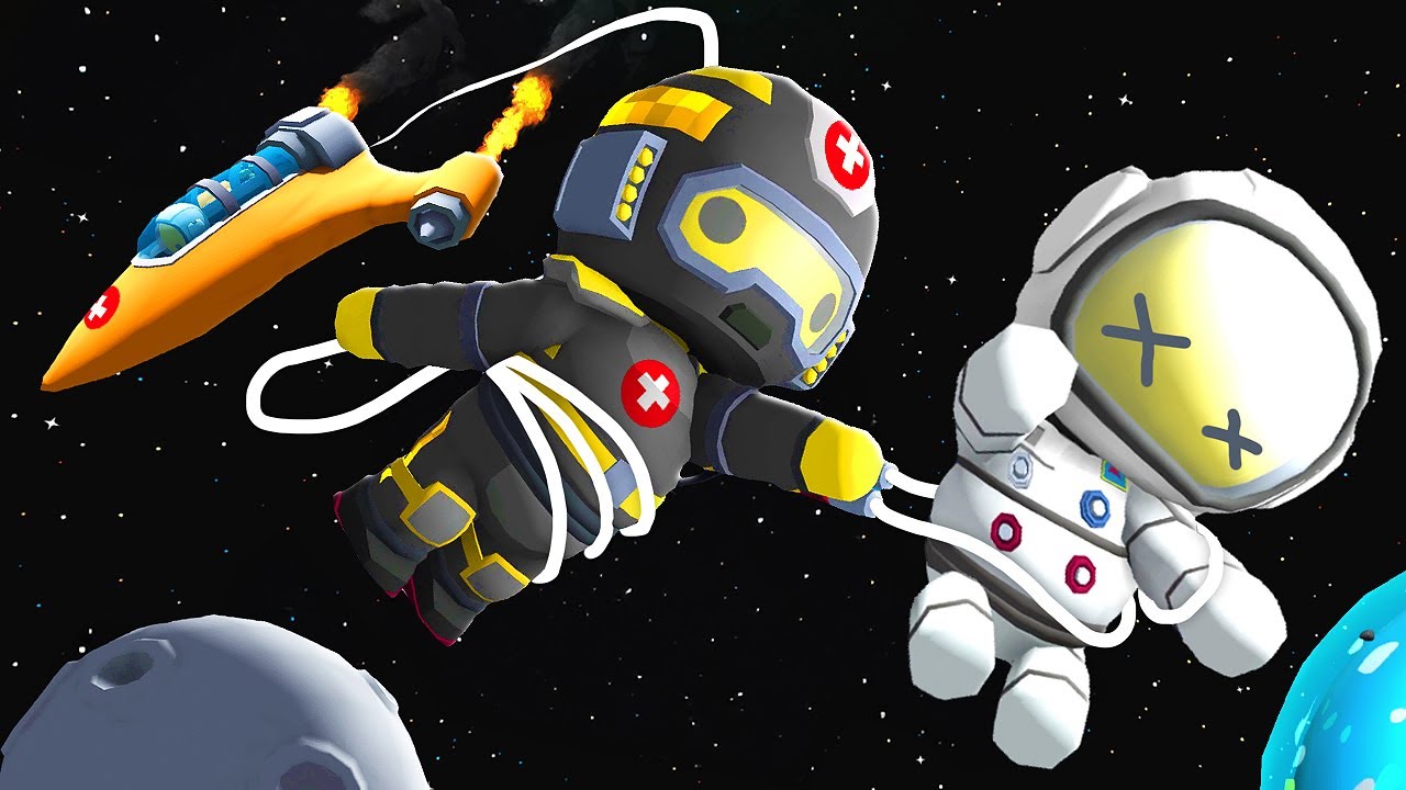 Using Rockets to SAVE People in SPACE (Wobbly Life New Update)