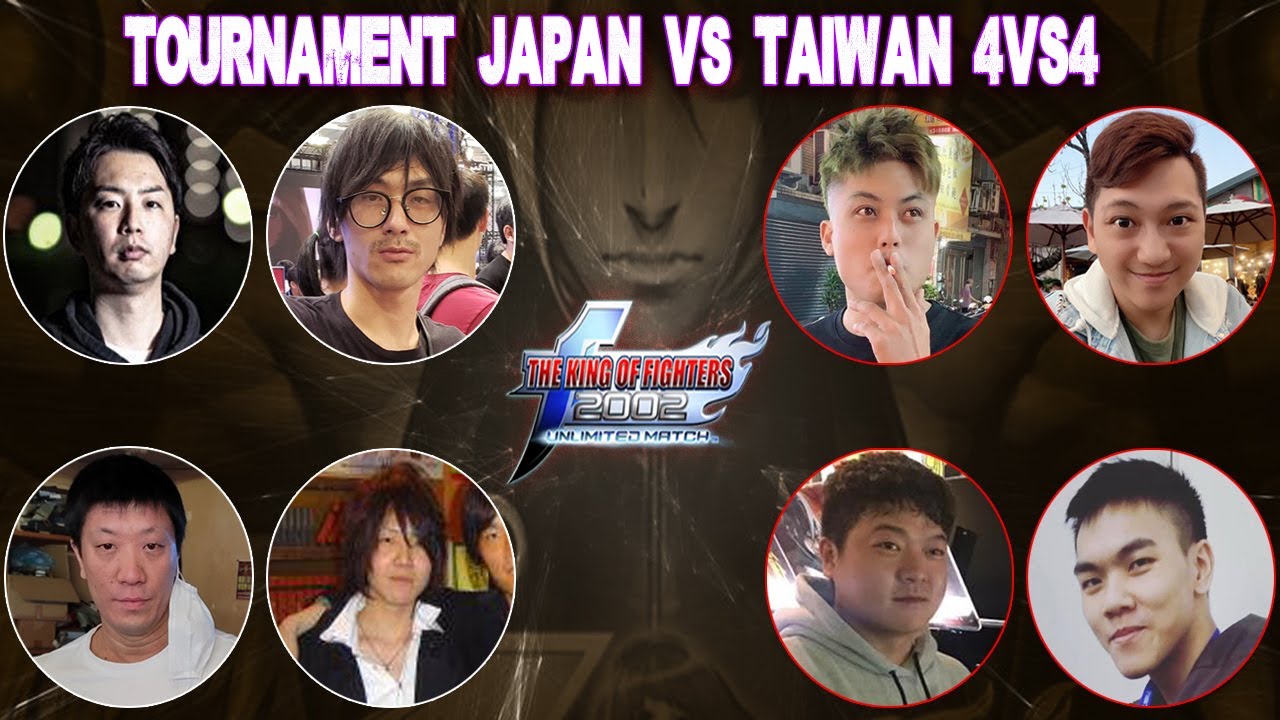 KOF 2002 UM Tournament 4vs4 Japan Vs Taiwan 25/04/2021 Um torneio entre grandes Lendas