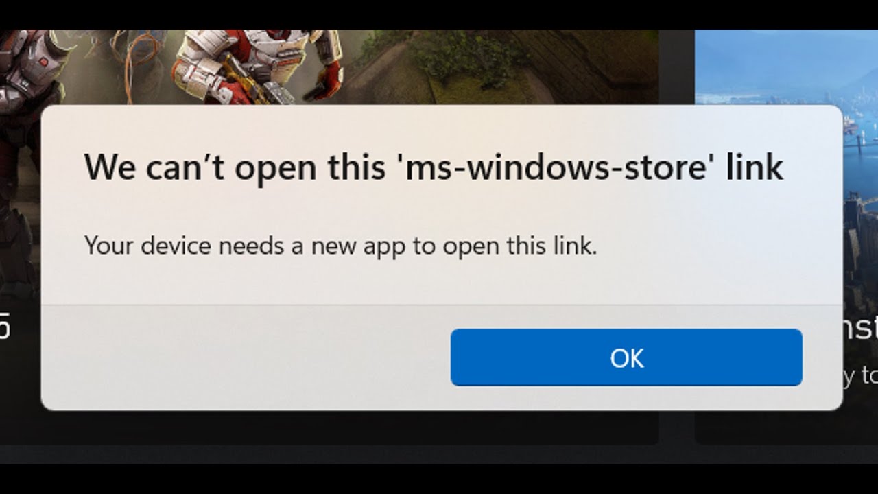 Fix Error We Can't Open This ms-windows-store link On Windows 11/10