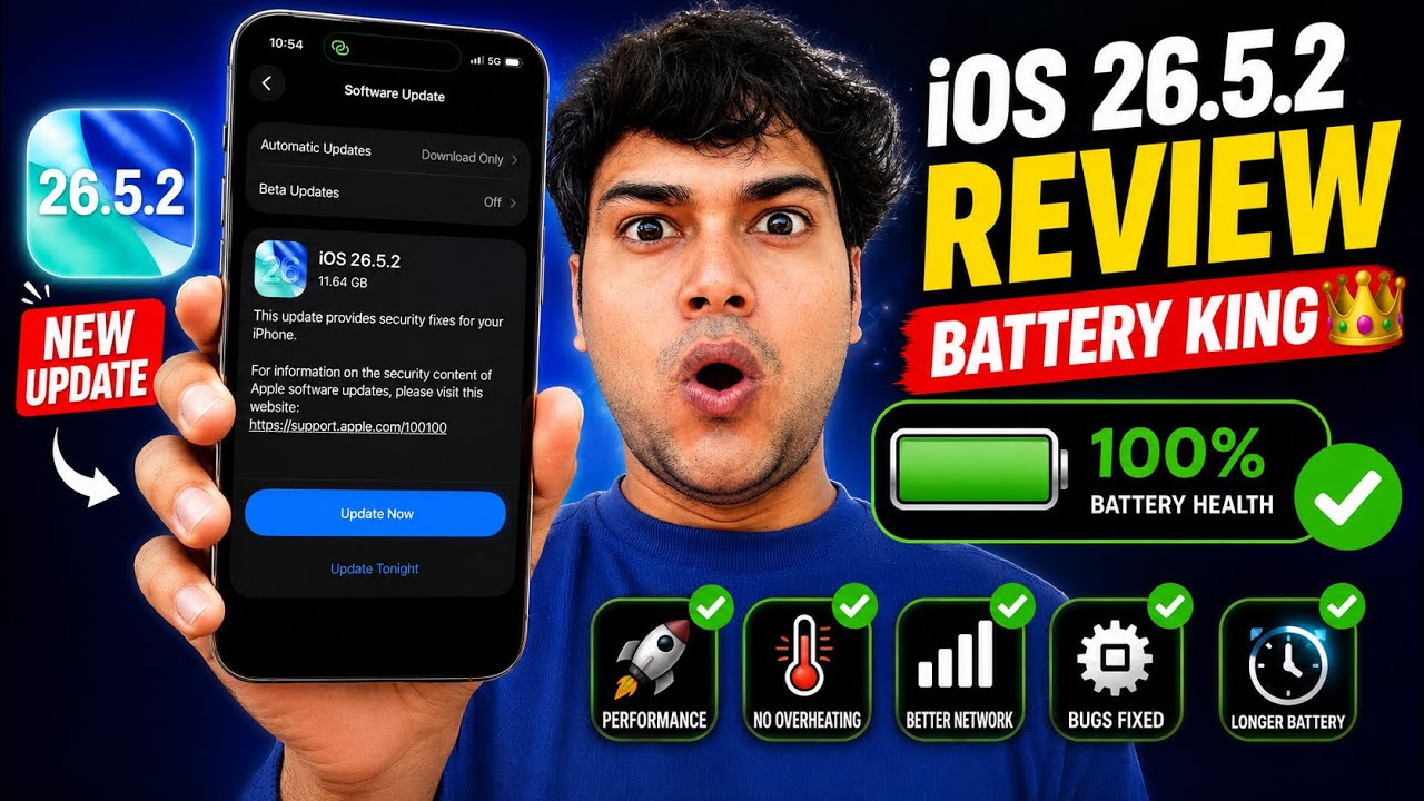 iOS 26.5.2 Review: Best Battery Update Ever? 🔋😱