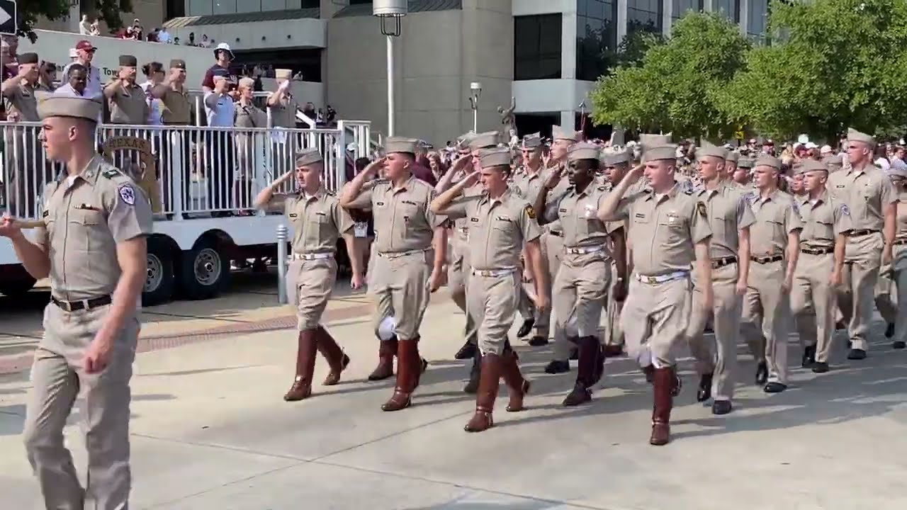Texas Aggie Corps Of Cadets First March In 2023