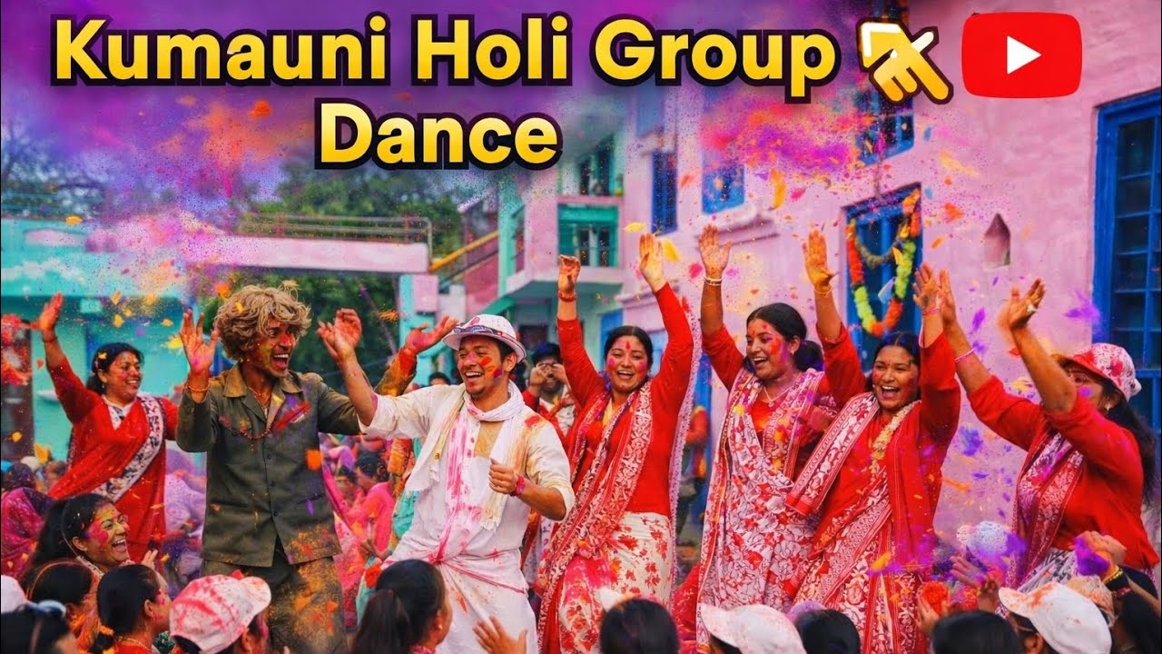 “Kumauni Holi Group Dance 🫰 | पहाड़ की होली का रंगीन जश्न”❤️