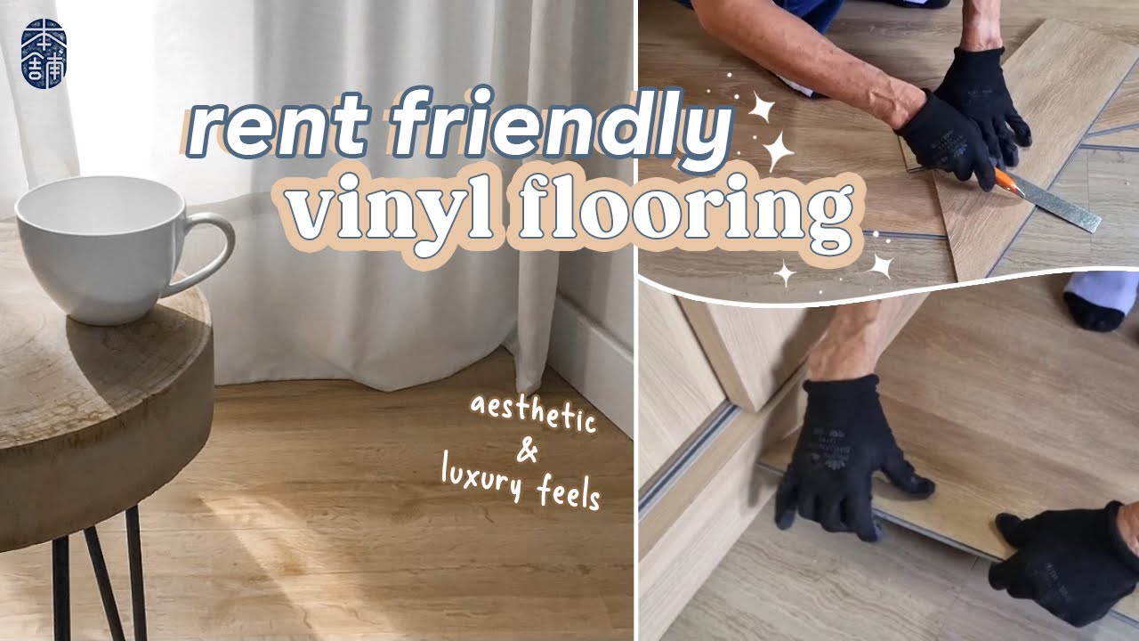 Clip type vinyl flooring - Honpo Floor / Glue-less flooring in rental house in Singapore