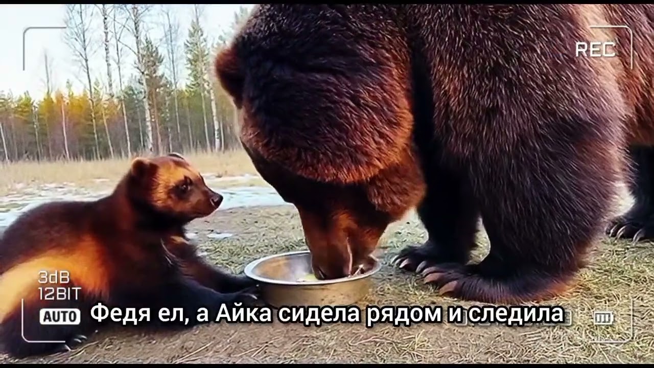 Росомаха Айка и медведь Федя. Сказка 🐾🐻💛